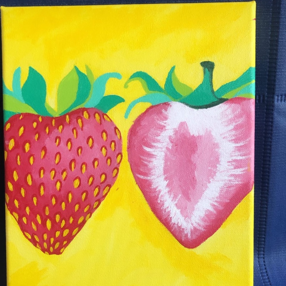 Hand painted 5x7 inch canvas